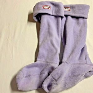 HUNTER BOOT SOCKS LARGE 8 9 10 PURPLE